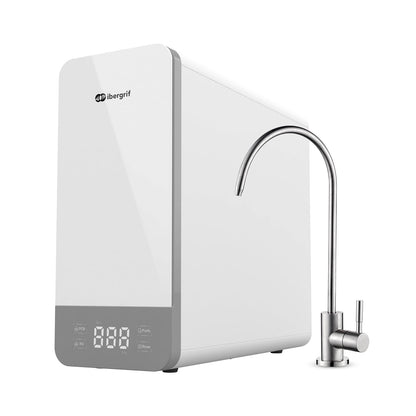 Ibergrif Ósmosis Inversa 5 Etapas Sin Tanque, Debajo del Fregadero, Reduce TDS y PFAS, Instalación Rápida, Blanco M91008-600