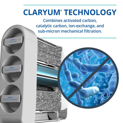 Aquasana SmartFlow Sistema de ósmosis inversa bajo fregadero, alta eficiencia, elimina 99.99% de 90 contaminantes como fluoruro, arsénico y plomo