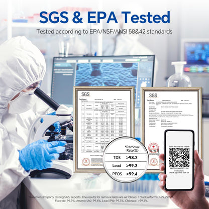 Stokk S1 Pro Sistema de ósmosis inversa 8 etapas sin tanque 600 GPD, filtro de agua RO bajo fregadero, reduce PFAS y TDS, 2:1 puro a drenaje, gris